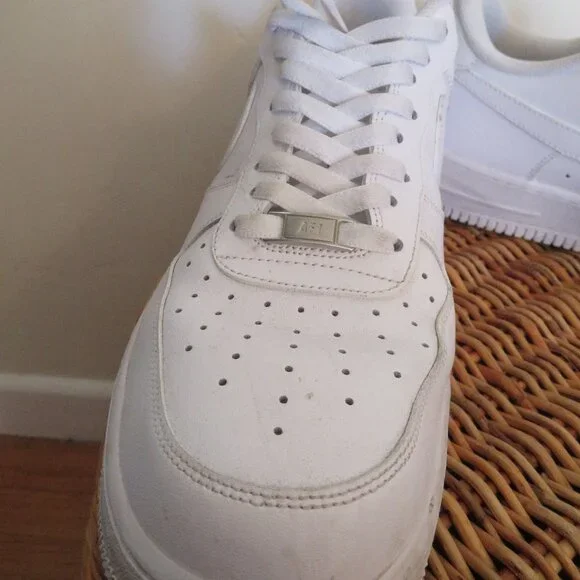 Nike | Size 12 | Mens Triple White Air Force 1 AF1 2020 Sneakers Shoes - Picture 3 of 8